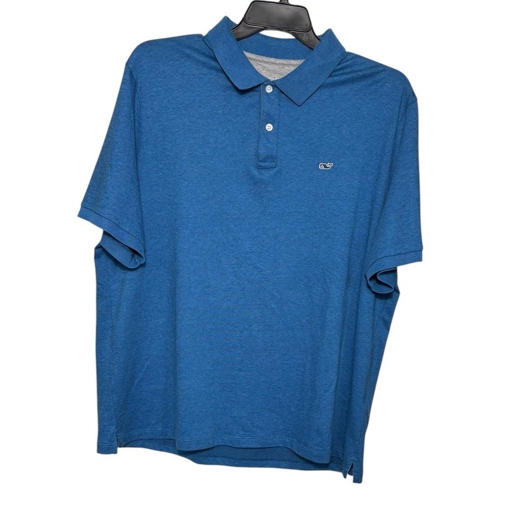 Vineyard Vines Edgartown Polo Blue Size XL Whale Performance